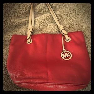 Red Michael Kors Purse